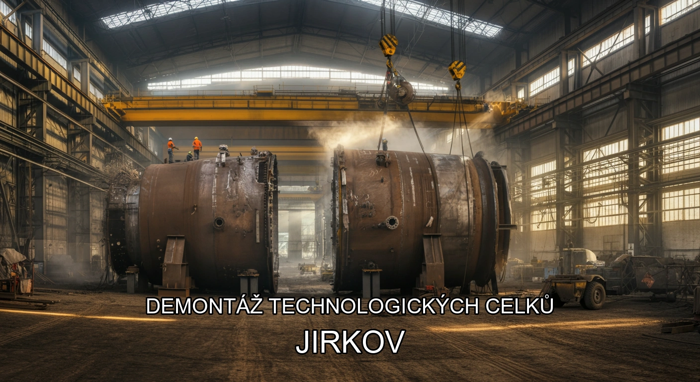 Demontaz technologickych celku Jirkov